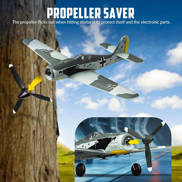 VOLANTEX 76117R-2B FW190 400mm RTF Gyro 2 Batteries