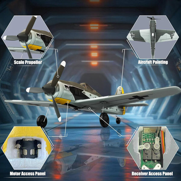 VOLANTEX 76117R-2B FW190 400mm RTF Gyro 2 Batteries