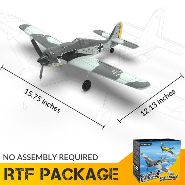 VOLANTEX 76117R-2B FW190 400mm RTF Gyro 2 Batteries