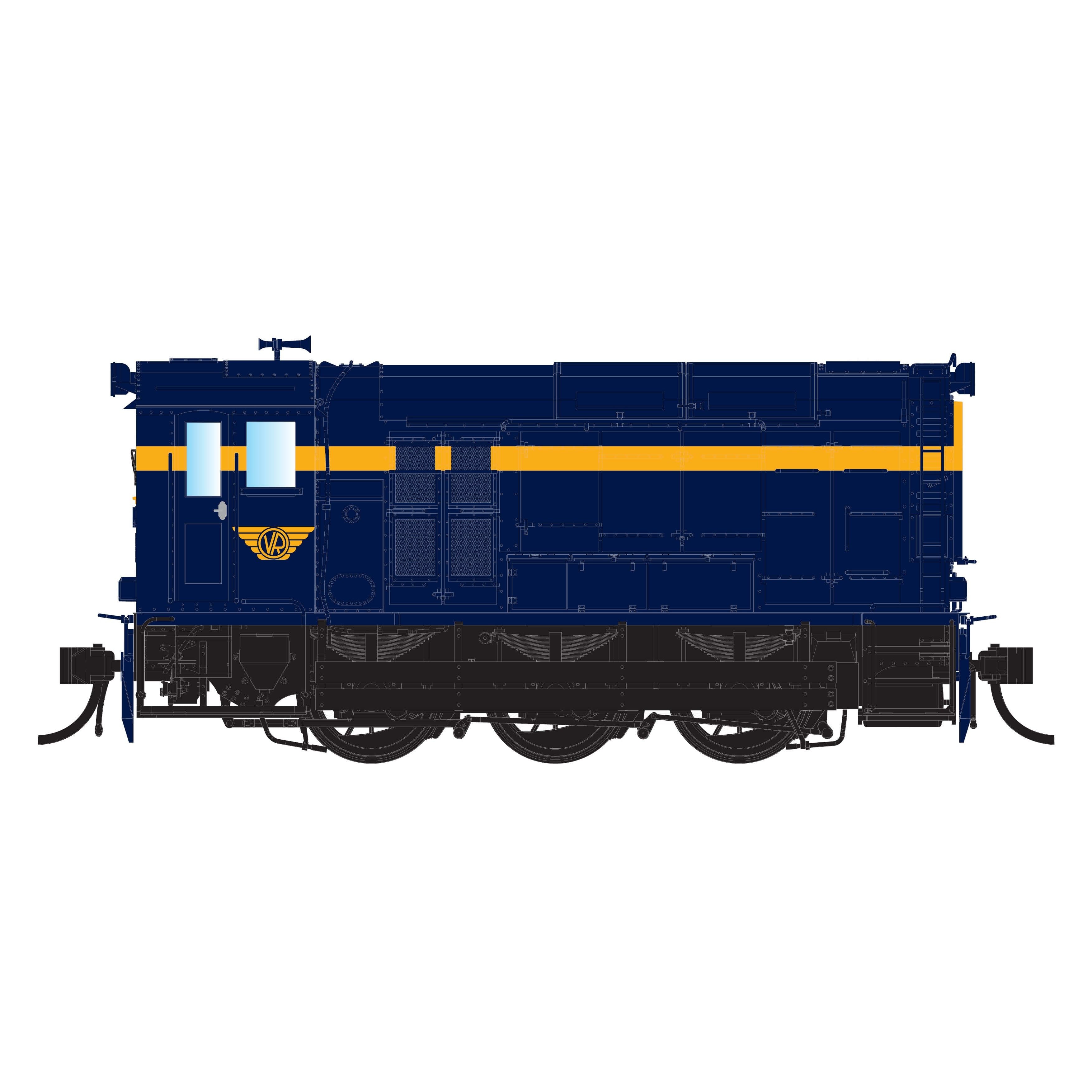 IDR HO F 215 VR blue with air horn fitted - DCC Sound