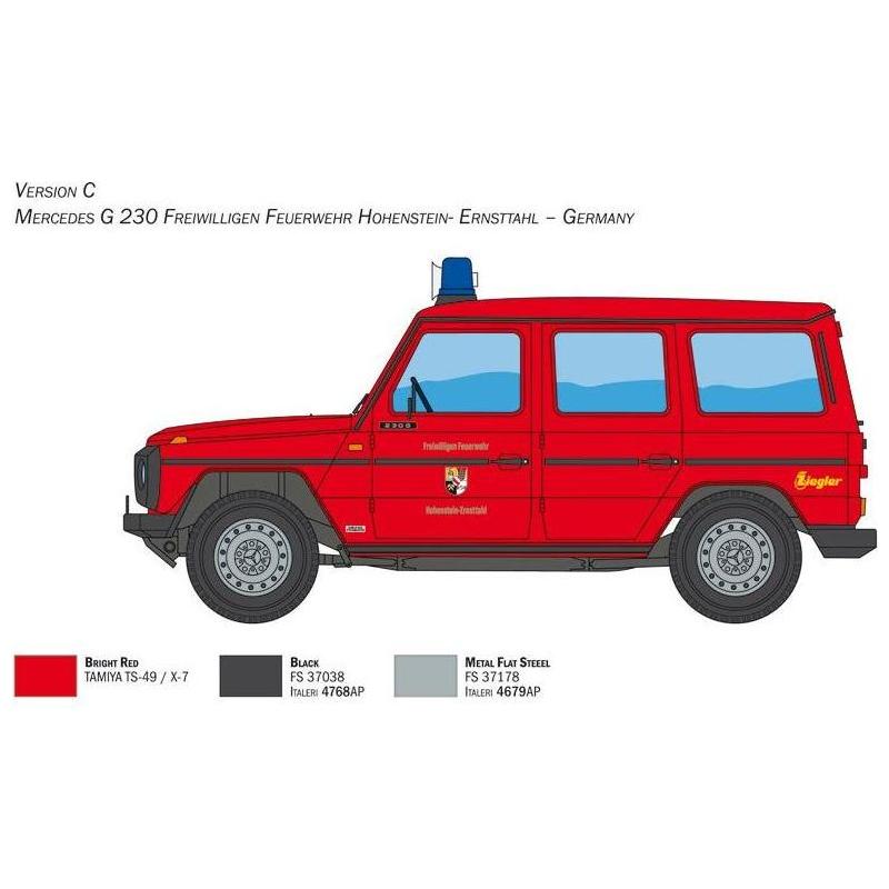 ITALERI 1/24 Mercedes G230 Feuerwehr
