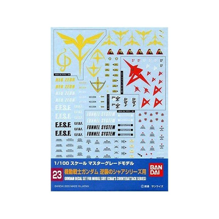 BANDAI Gundam Decal 23 MG Multiuse - Char's Counterattack