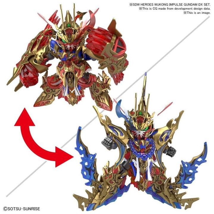 BANDAI SDW Heroes Wukong Impulse Gundam DX Set