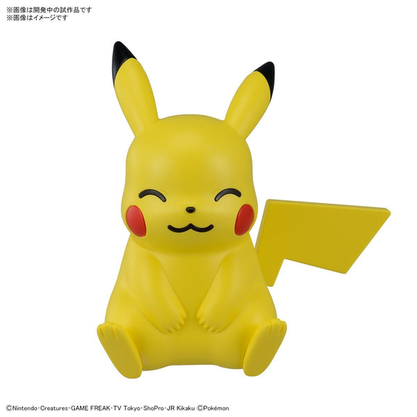 BANDAI Pokemon Model Kit Quick!! 16 Pikachu (Sitting Pose)