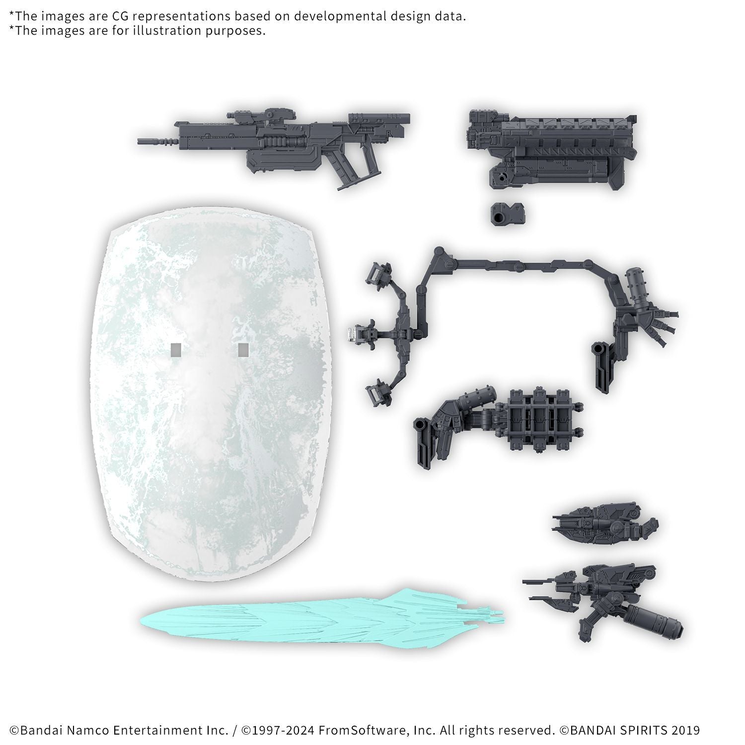 BANDAI 30MM Option Parts Set Armored Core VI Fires Of Rubicon Weapn Set 05