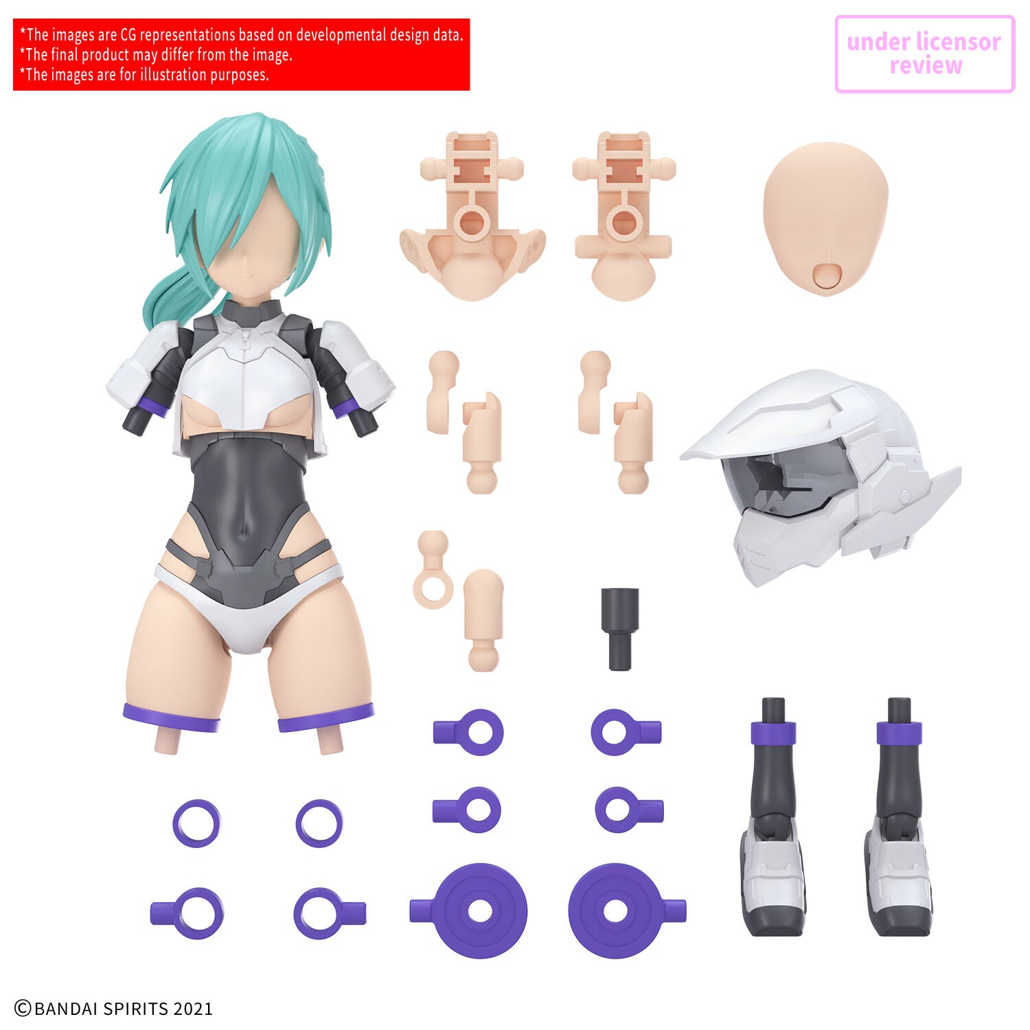 BANDAI 30MS OPTION PARTS SET 22 (TURBO COSTUME Alpha) [COLOR ]]