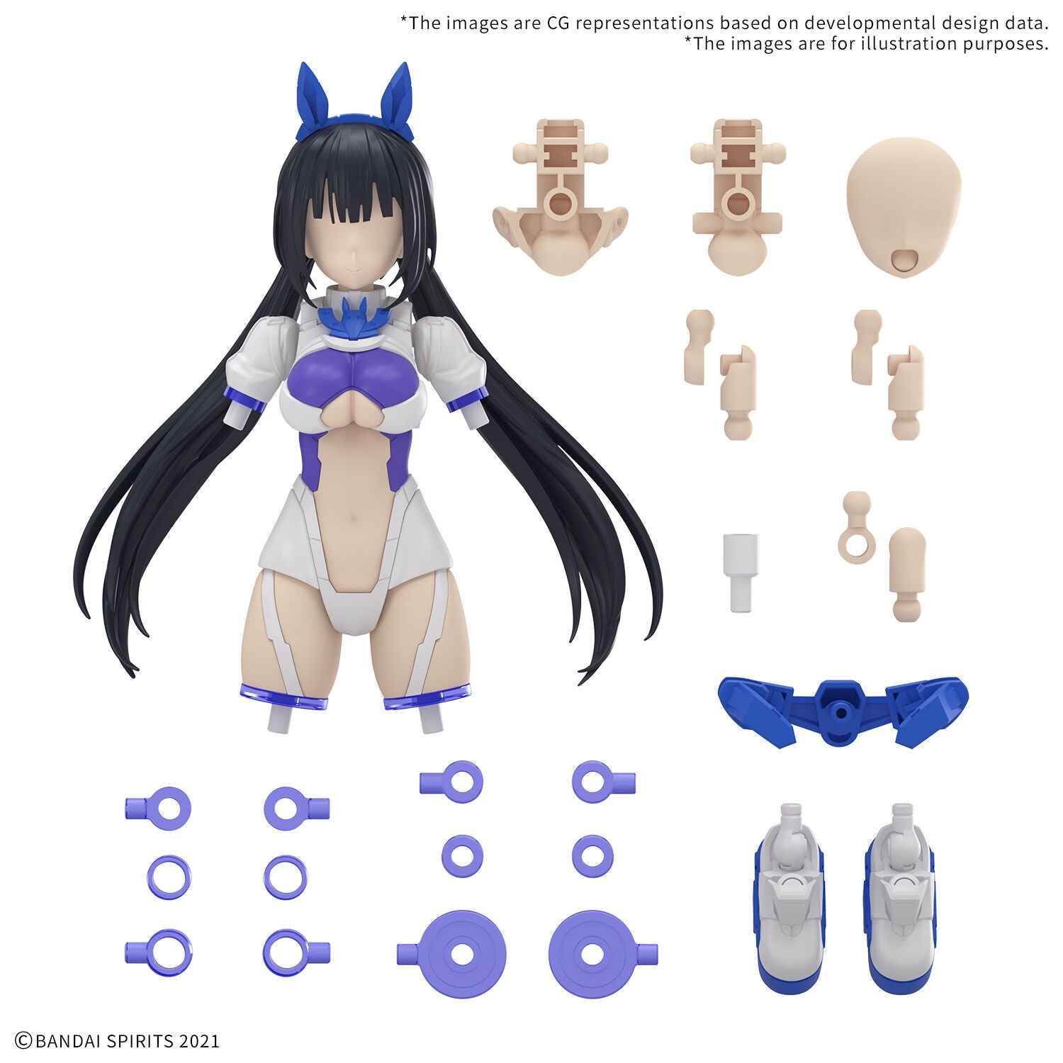 BANDAI 30MS Option Parts Set 21 (Sprint Costume) [Colour B]