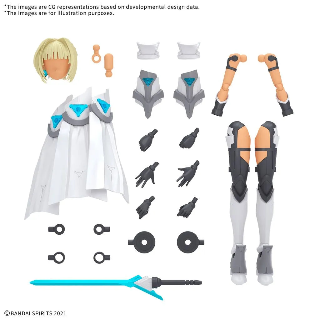 BANDAI 30MS OPTION PARTS SET 23 (VALKYRIE COSTUME) [COLOR C]