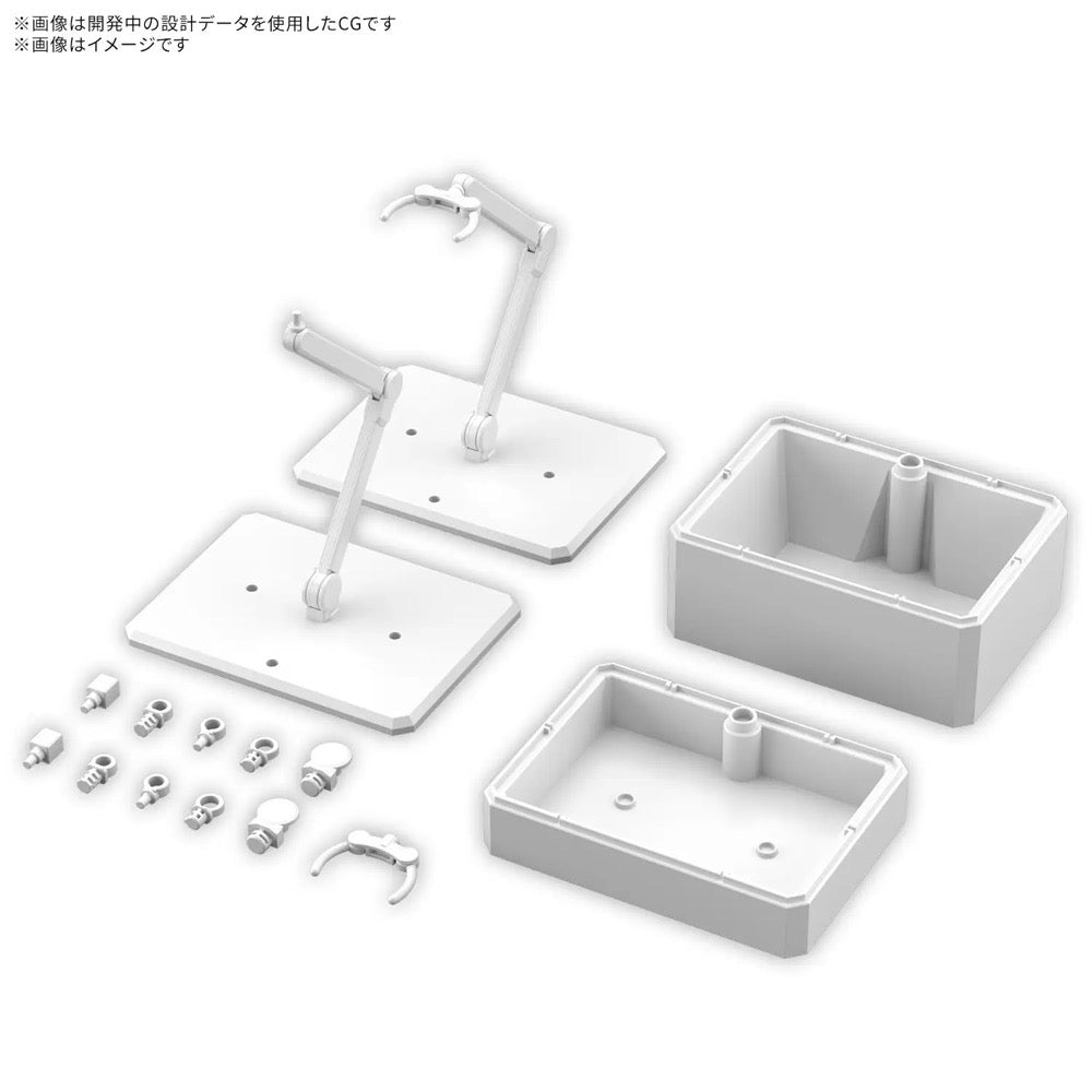 BANDAI ACTION BASE 7 & OPTION BOX [WHITE]