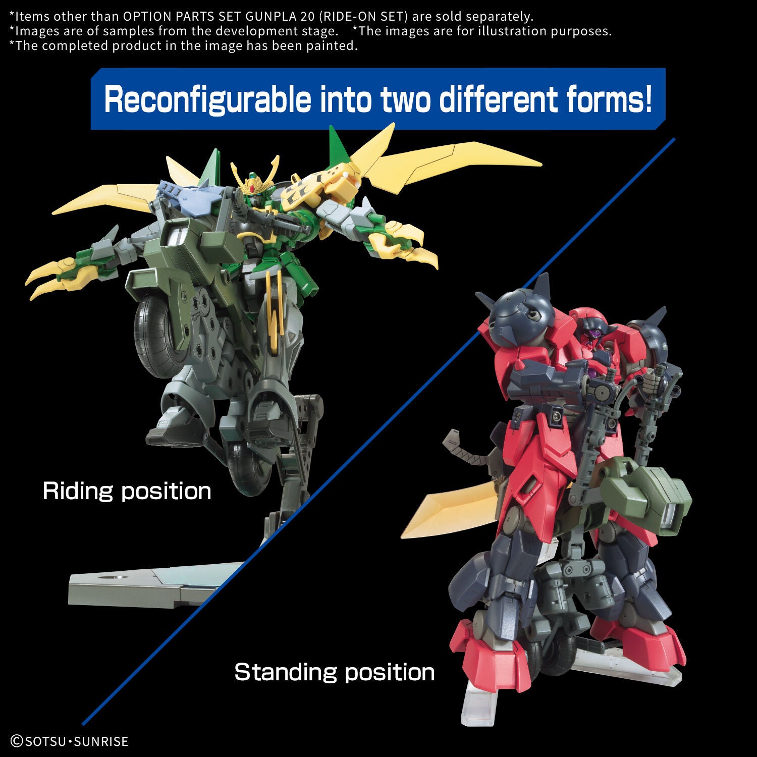 BANDAI OPTION PARTS SET GUNPLA 20 (RIDE-ON SET)