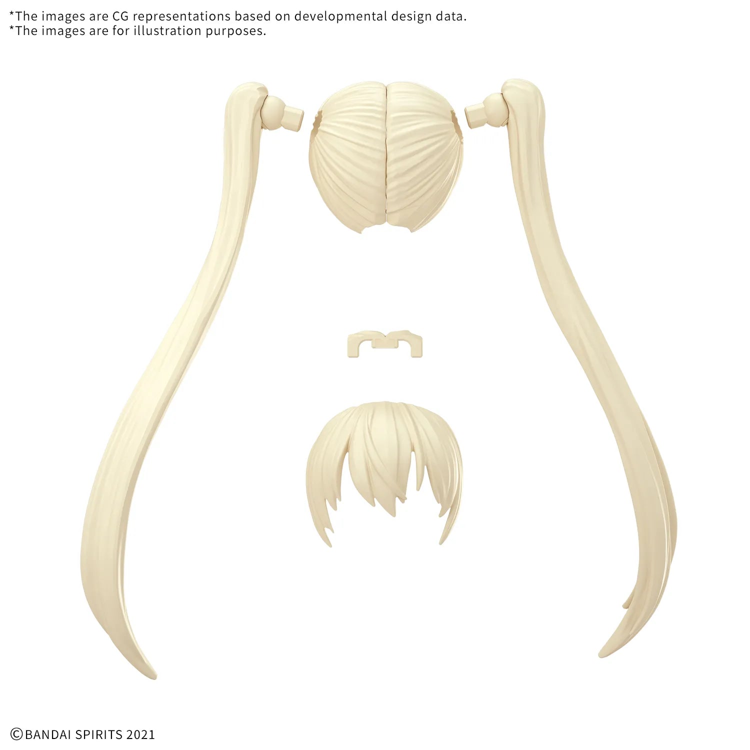 BANDAI 30MS Option Hair Style Parts Vol.13 All 4 Types