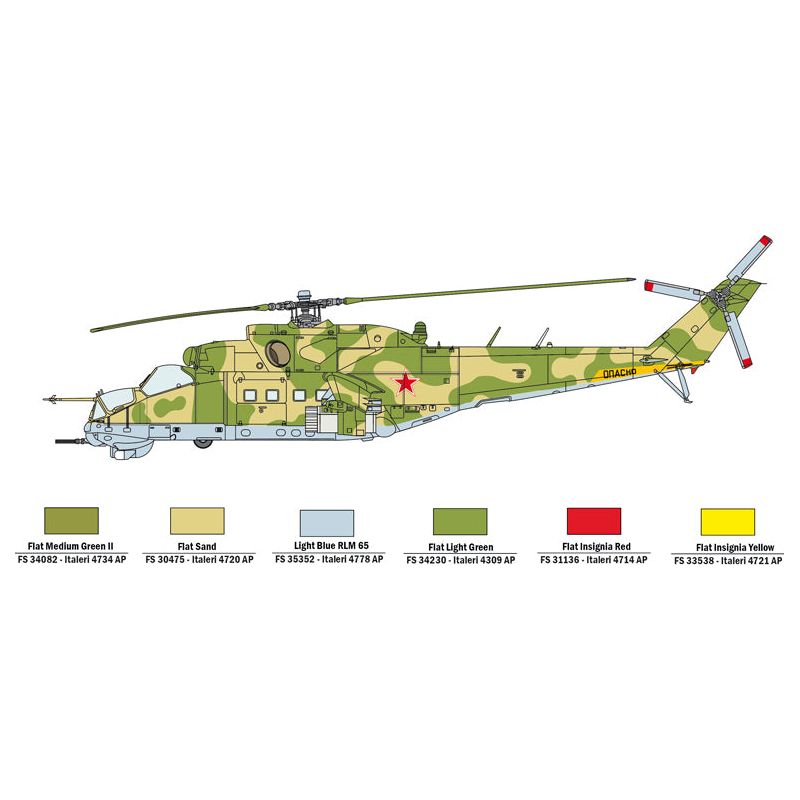 ITALERI 1/72 War Thunder UH-1C & MIL MI-24D Helicopters