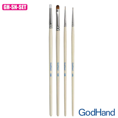 GODHAND Brushwork Semi-Pro 4 Brushes Set