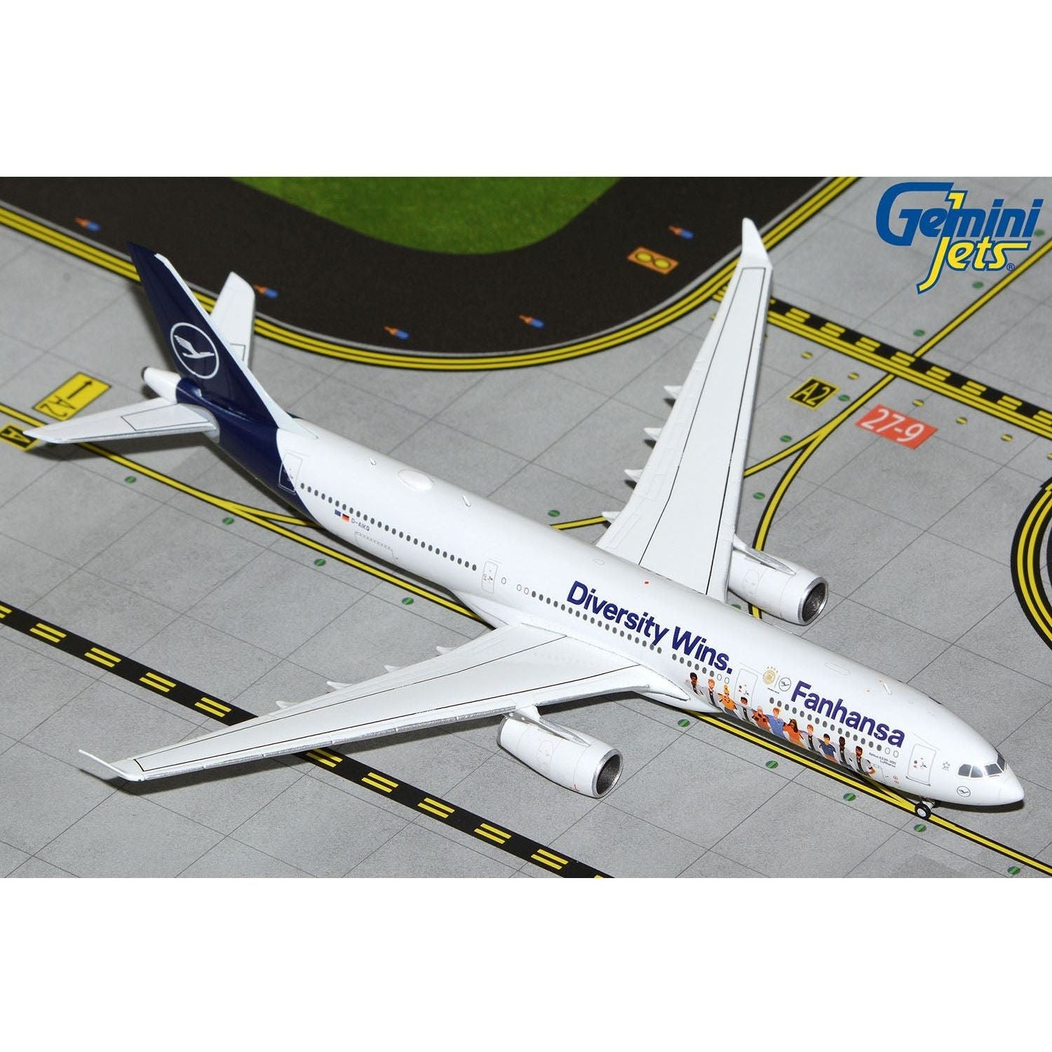 GEMINI JETS 1/400 Lufthansa A330-300 'Fanhansa Diversity Wins'