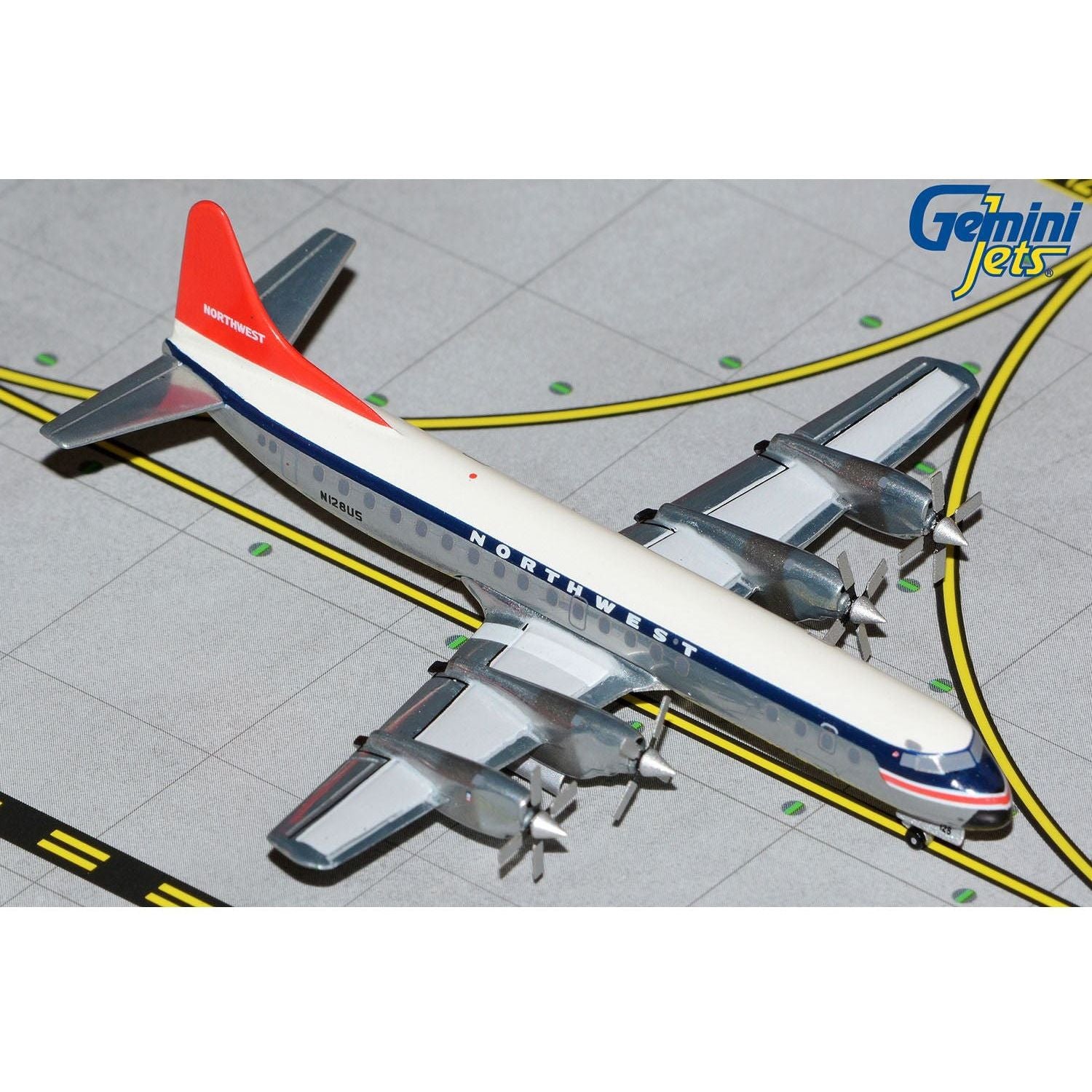 GEMINI JETS 1/400 Northwest Orient Airlines L-88C Electra N128US