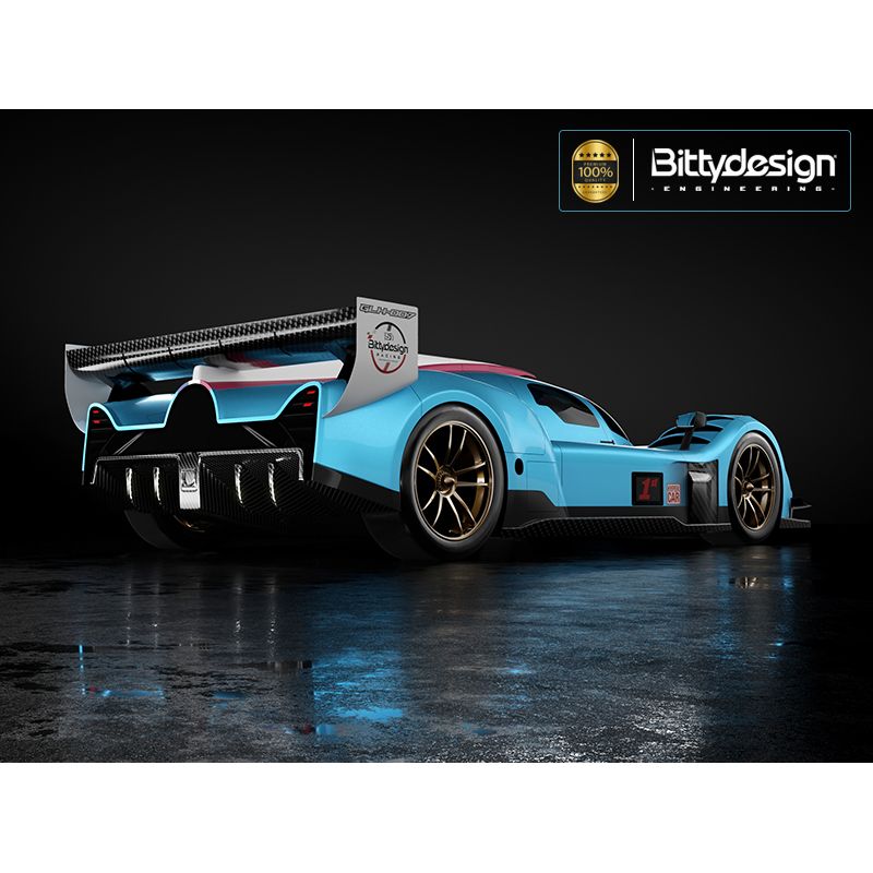 BITTYDESIGN 1/10 GLH-007 clear Hypercar body, 190mm for low-profile TC chassis, Light weight