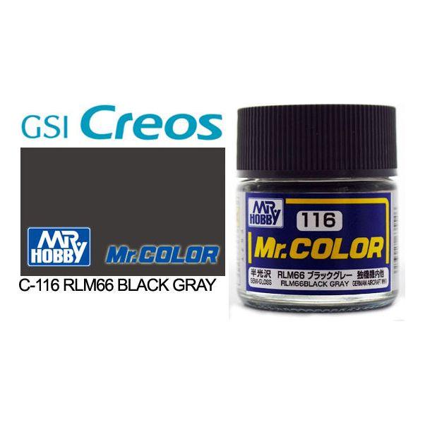 Mr Color Semi Gloss RLM66 Black Grey