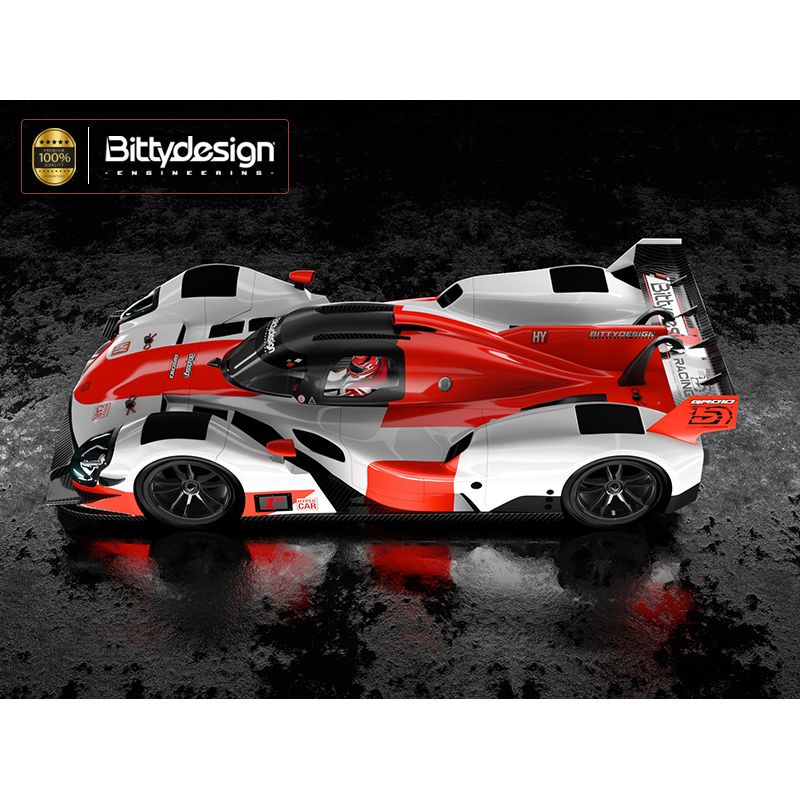 BITTYDESIGN 1/10 GR010 clear Hypercar body, 190mm for low-profile TC chassis, Light weight