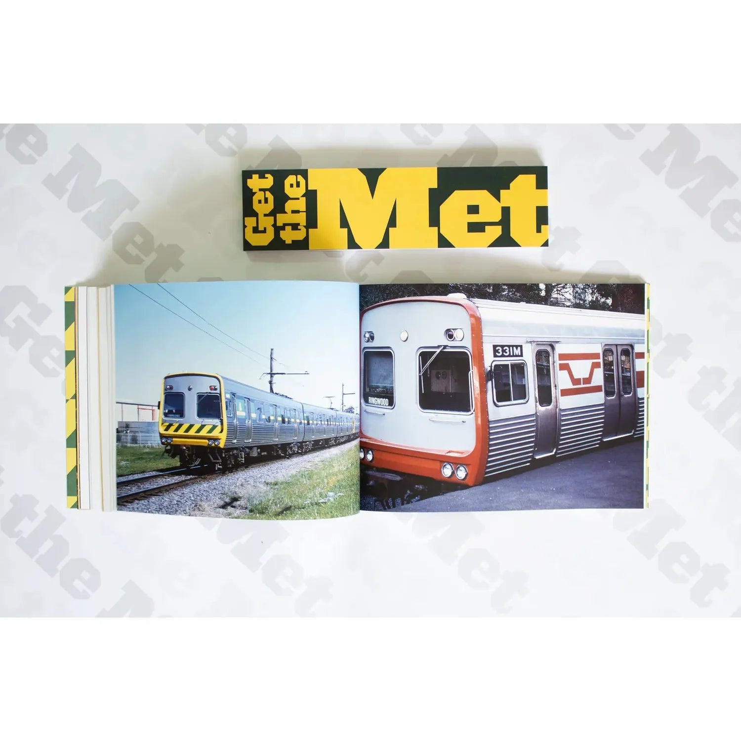 Get the Met: First Edition - Melbourne Train System Design with sticker/ticket packs.