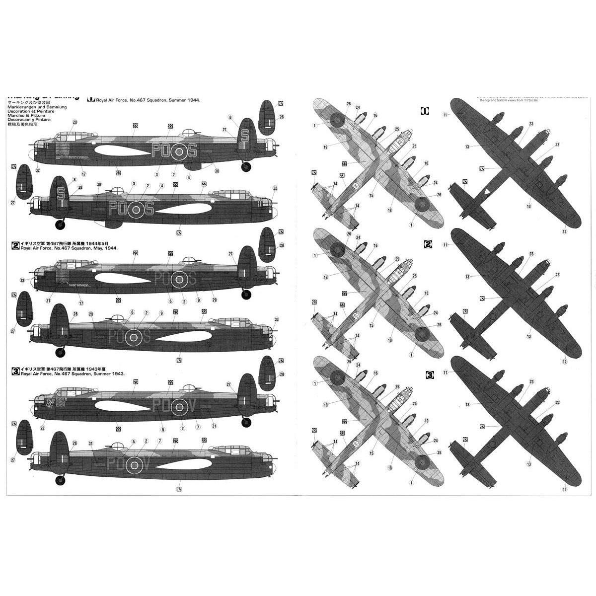 HASEGAWA 1/72 LANCASTER B. Mk.I/Mk.III (w/ RAAF Decals)