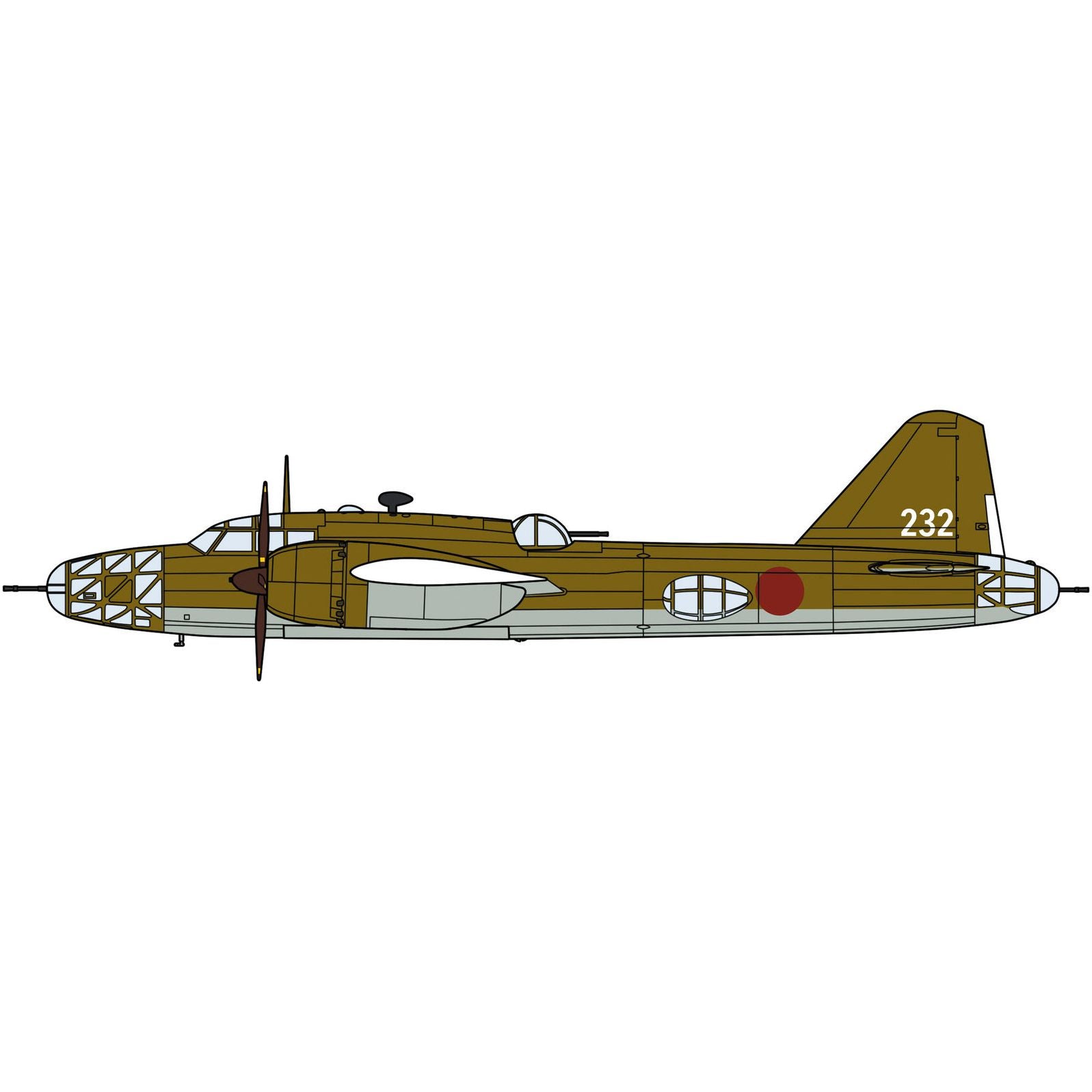 HASEGAWA Mitsubishi Ki67 TYPE 4 Heavy Bomber HIRYU (PEGGY) "4th Training Flight Unit"