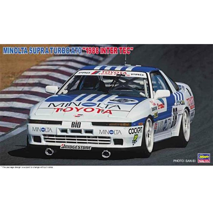 HASEGAWA 1/24 MINOLTA SUPRA TURBO A70 "1988 INTER TEC"