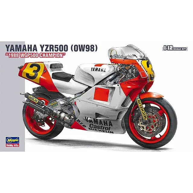 HASEGAWA 1/12 YAMAHA YZR500 (0W98) "1988 WGP500 CHAMPION"