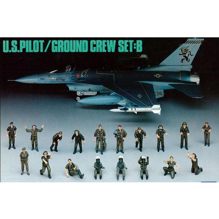 HASEGAWA 1/48 U.S. PILOT / GROUND CREW SET B