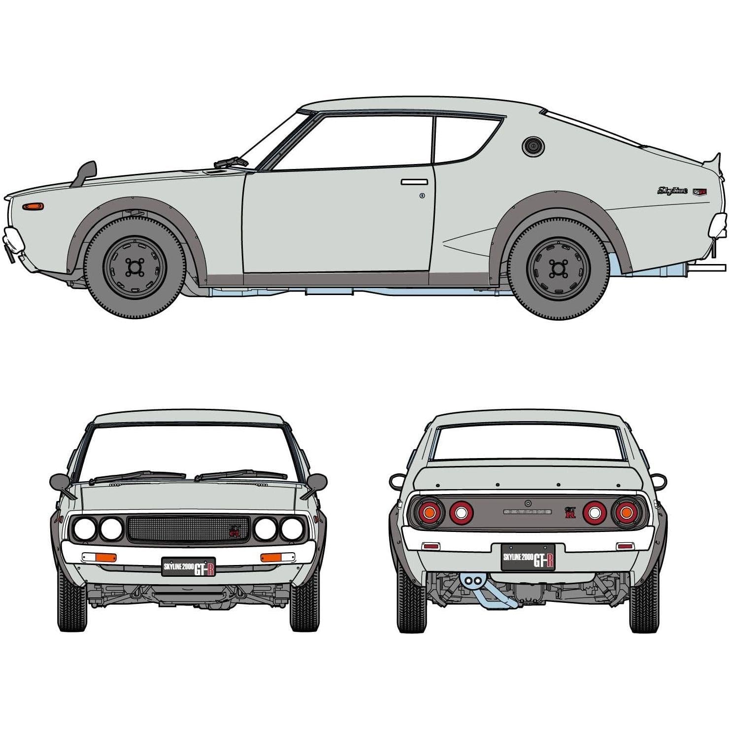HASEGAWA 1/24 NISSAN SKYLINE 2000GT-R (KPGC110) "DETAIL UP VERSION"