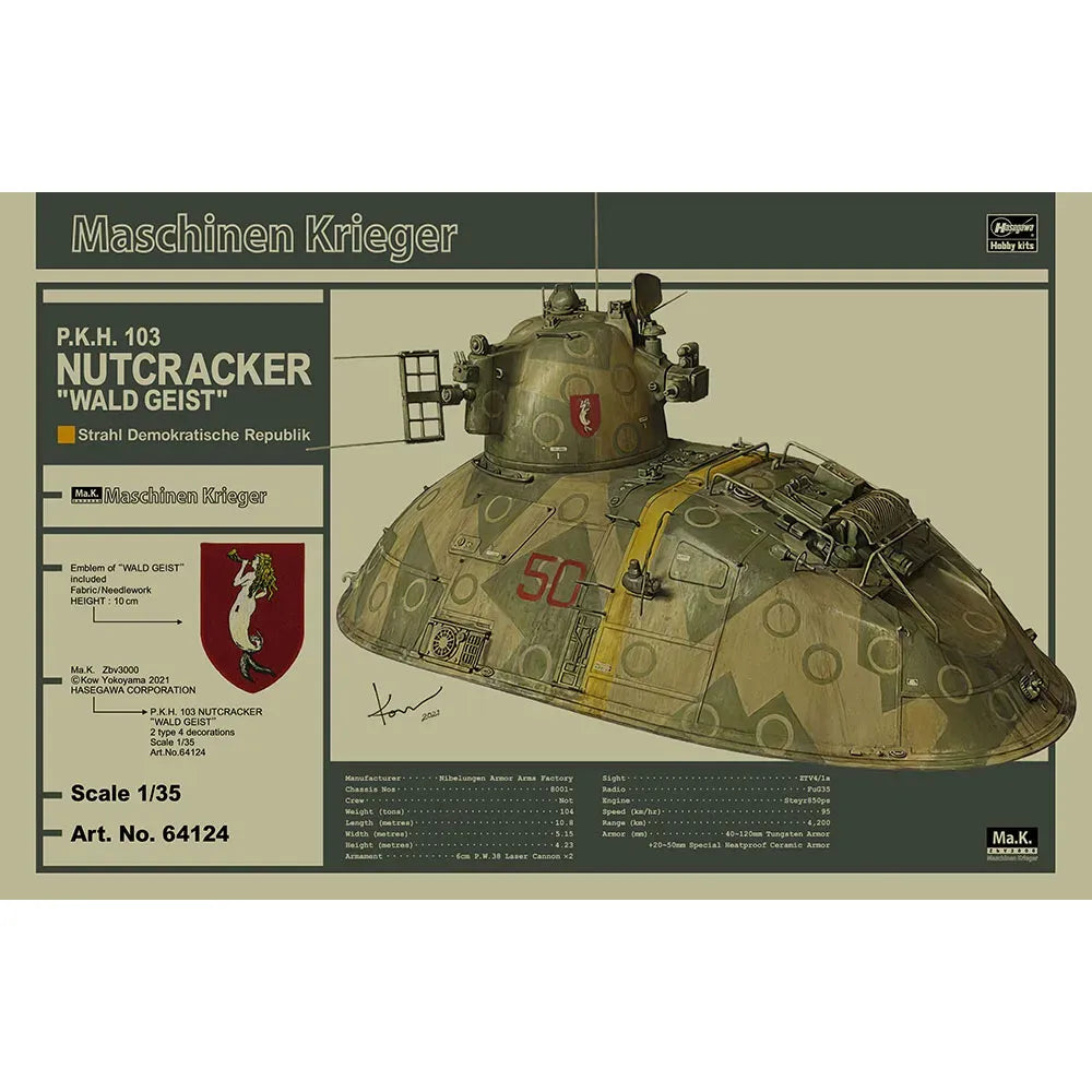 HASEGAWA 1/35 P.K.H.103 NUTCRACKER "WALD GEIST"