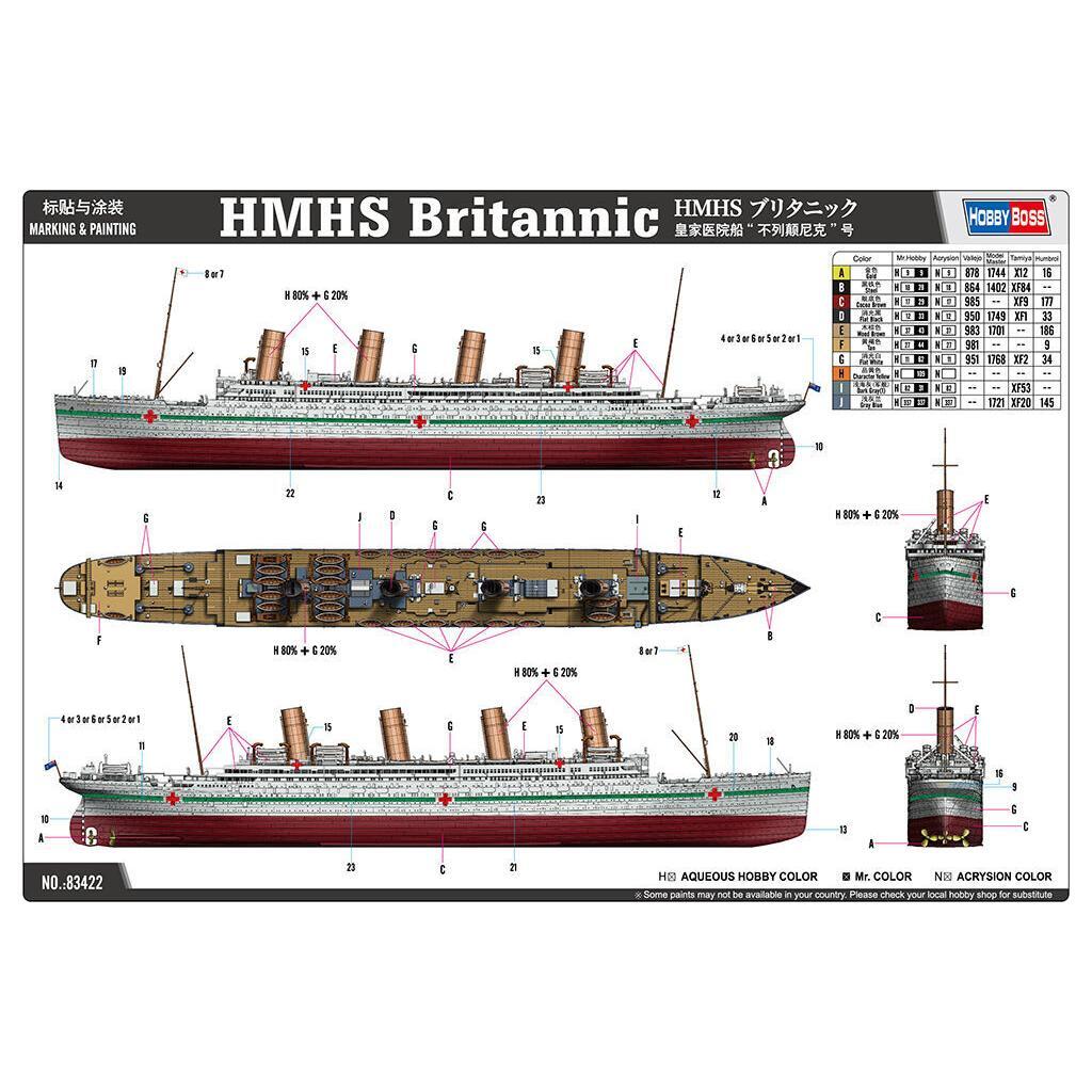 Hobby Boss 1/700 Britanic Plastic Model Kit