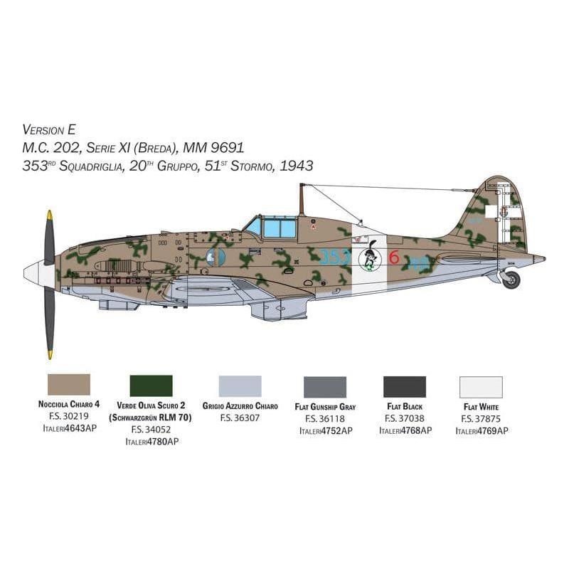 ITALERI 1/32 Macchi MC.202 Folgore