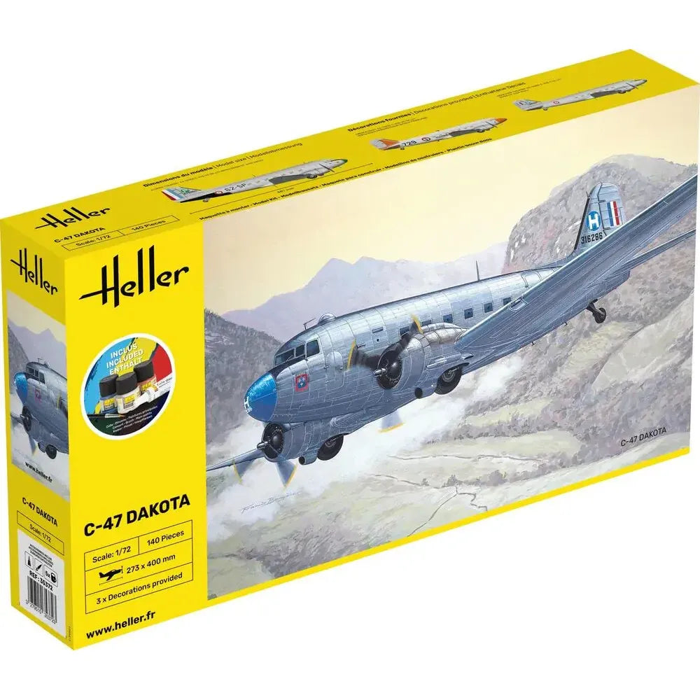HELLER STARTER KIT 1/72 C-47 Dakota