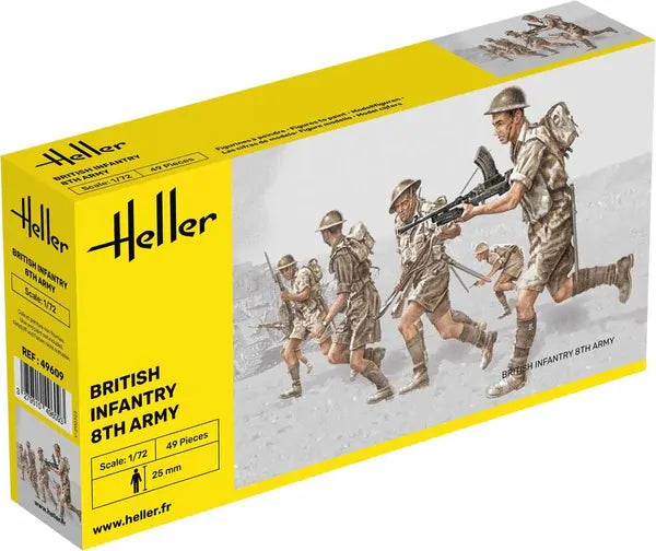 HELLER 1/72 British Infantry 8th Army