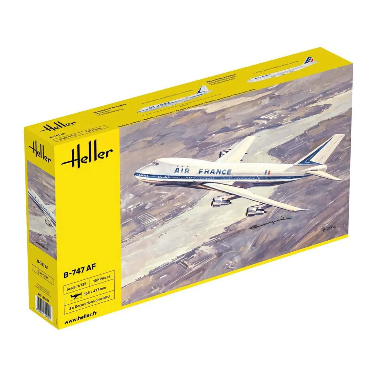 HELLER 1/125 B747 Air France