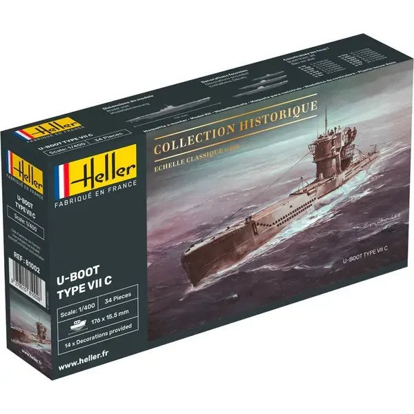 HELLER 1/400 U-Boat Type VII C
