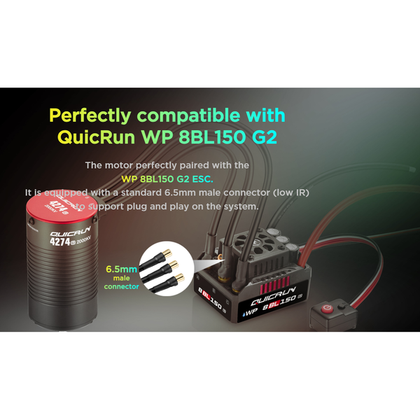 HOBBYWING QuicRun-4274SL-2000KV-Black-G2