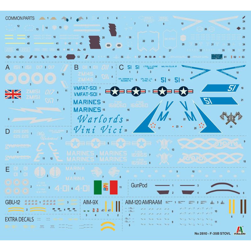 ITALERI F-35B Lightning II-Back Again - New Decal Edition