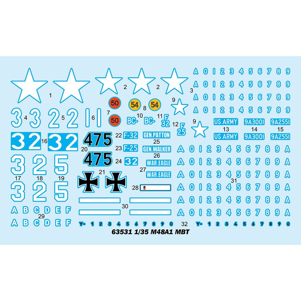 I Love Kit 1/35 M48A1 MBT Plastic Model Kit [63531]