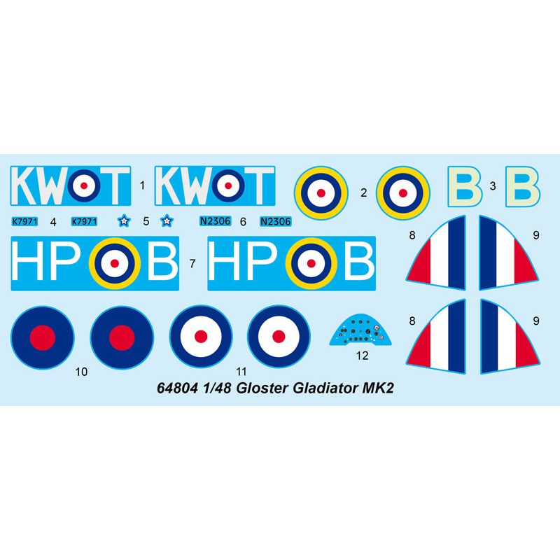 I Love Kit 1/48 Gloster Gladiator MK2 Plastic Model Kit [64804]