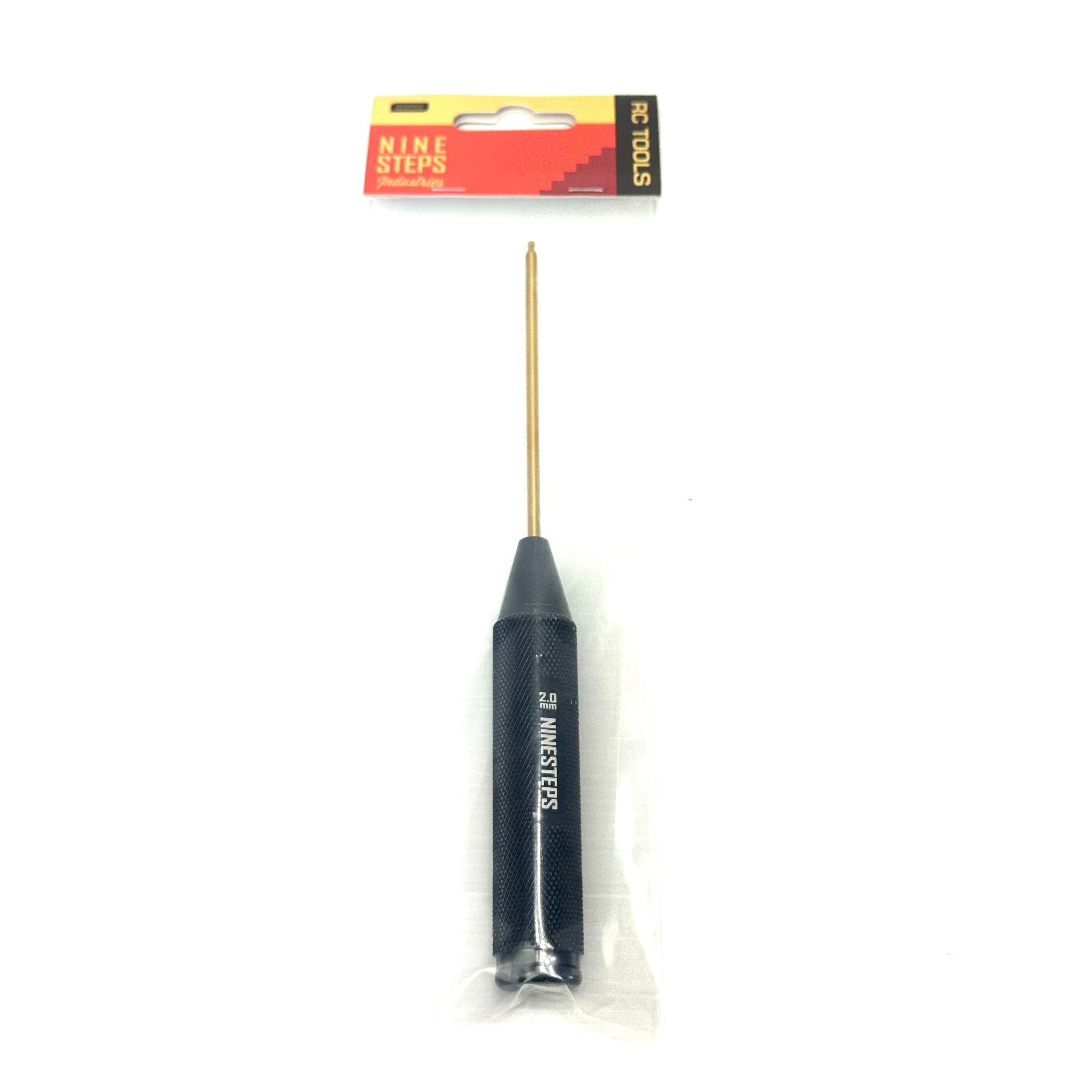 NineSteps 2.0mm x 120mm Allen Ball Head Driver (Tungsten Steel)