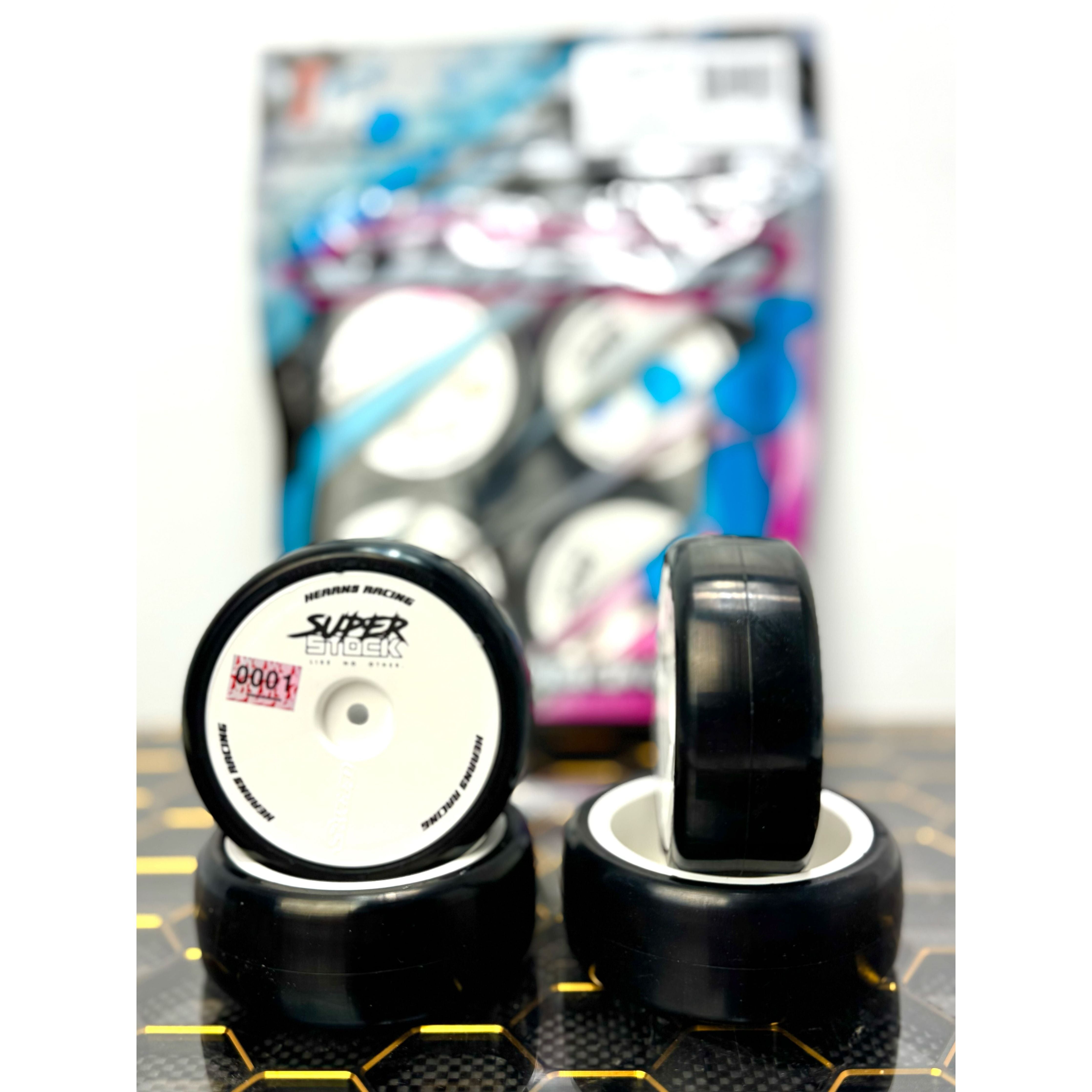 SWEEP D36-R3 Highend compound Pre-glued TC Rubber tires 24mm 36deg (4)pcs