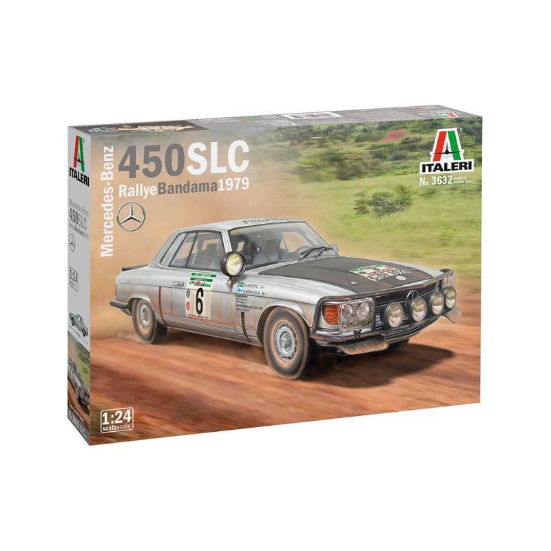 ITALERI 1/24 Mercedes 450 SLC Rallye Bandama 1979