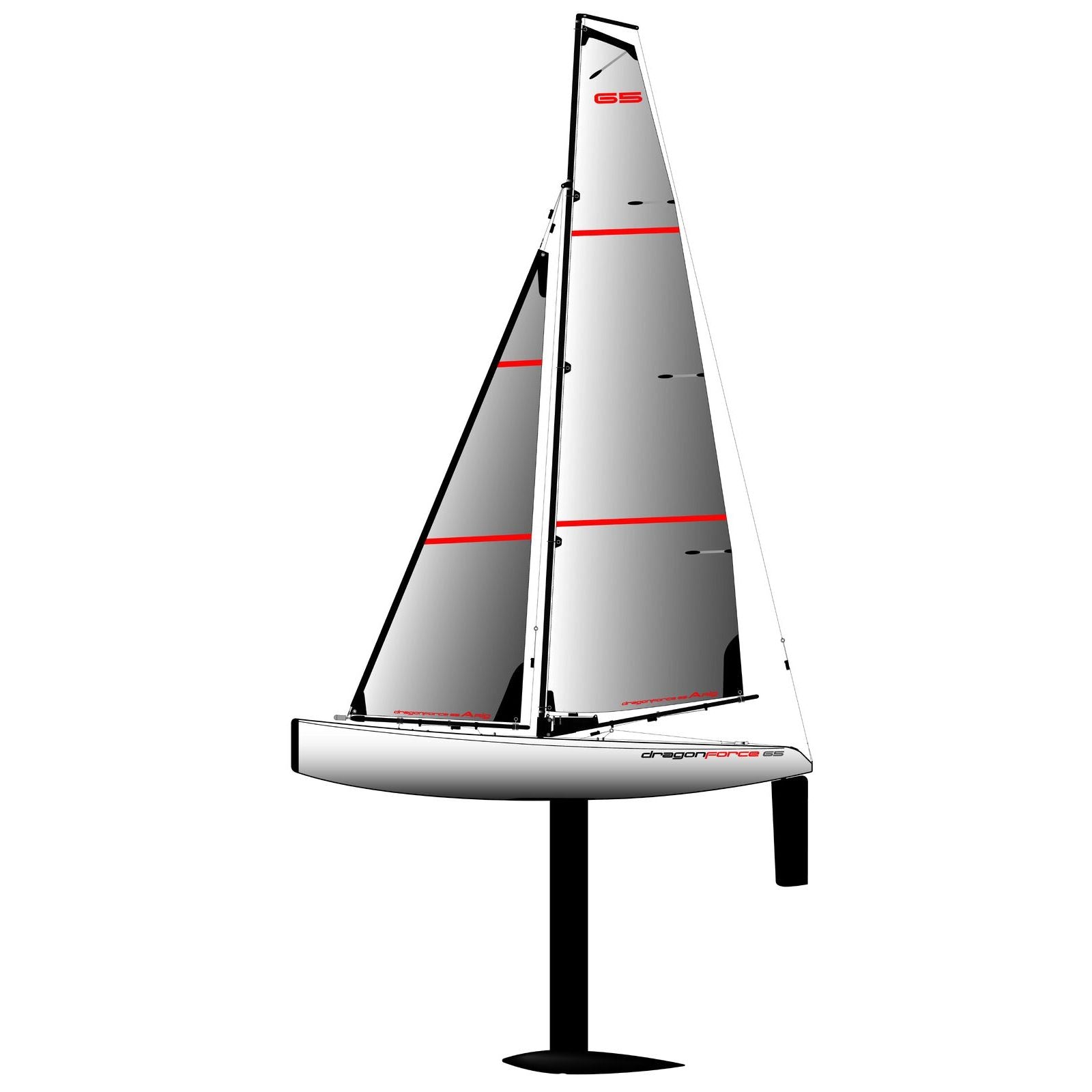 JOYSWAY Dragon Force 65 V8 (DF65) Racing Sailboat 655mm w/ Flysky i6 RTR