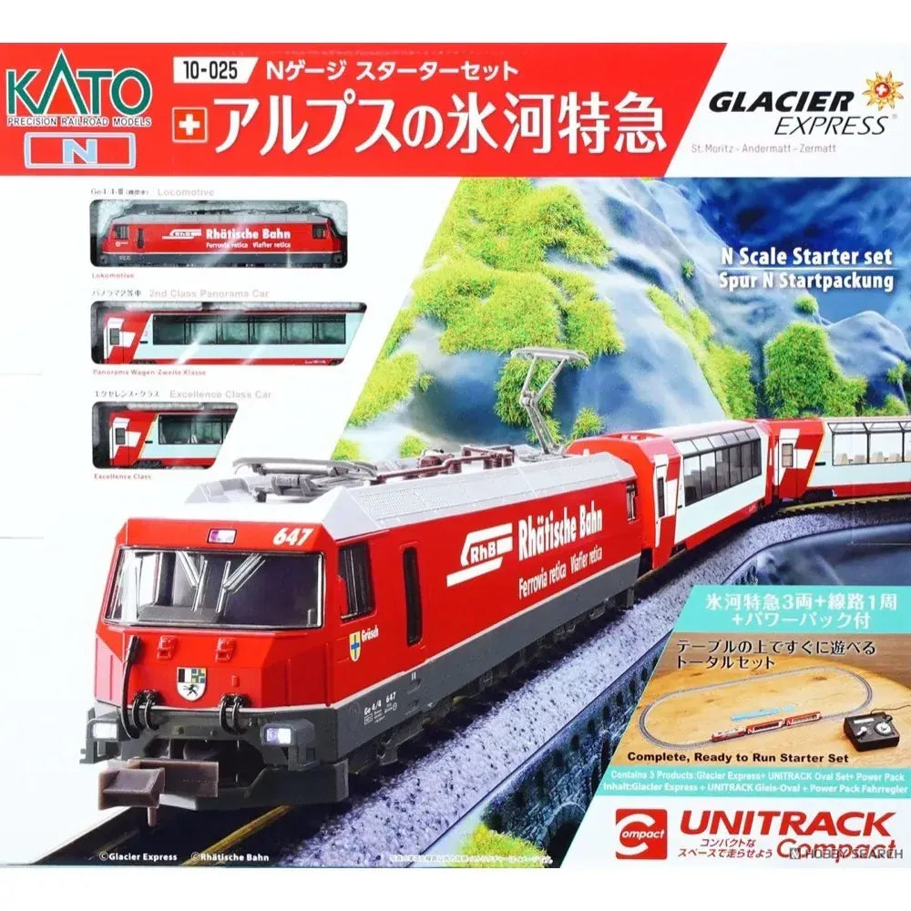 KATO GLACIER EXPRESS Nゲージ 7両編成 Kato 10-006 Swiss Alpine Glacier Express N Gauge Electric Train