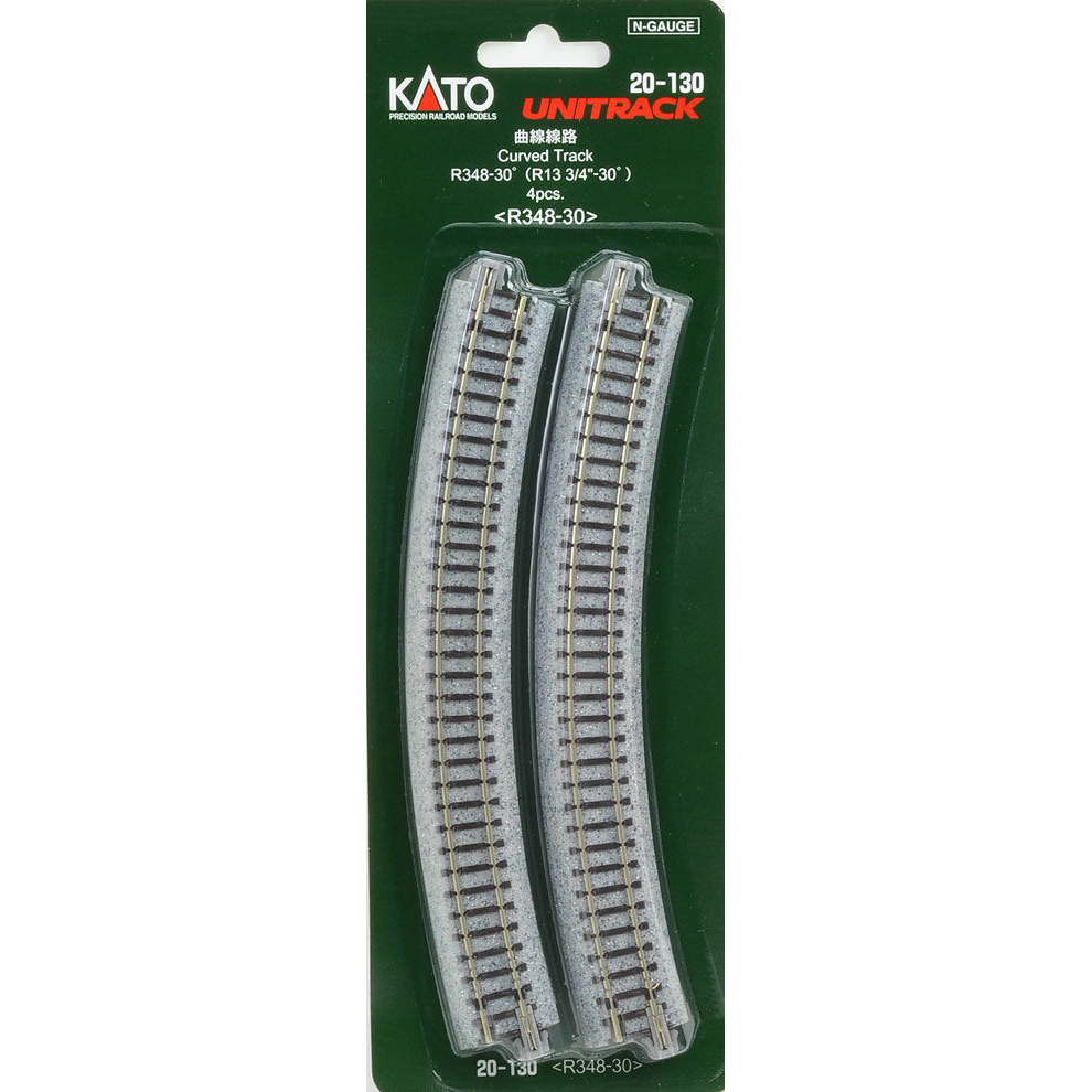 KATO N Unitrack Curved Track R348-30Deg (4 Pack)