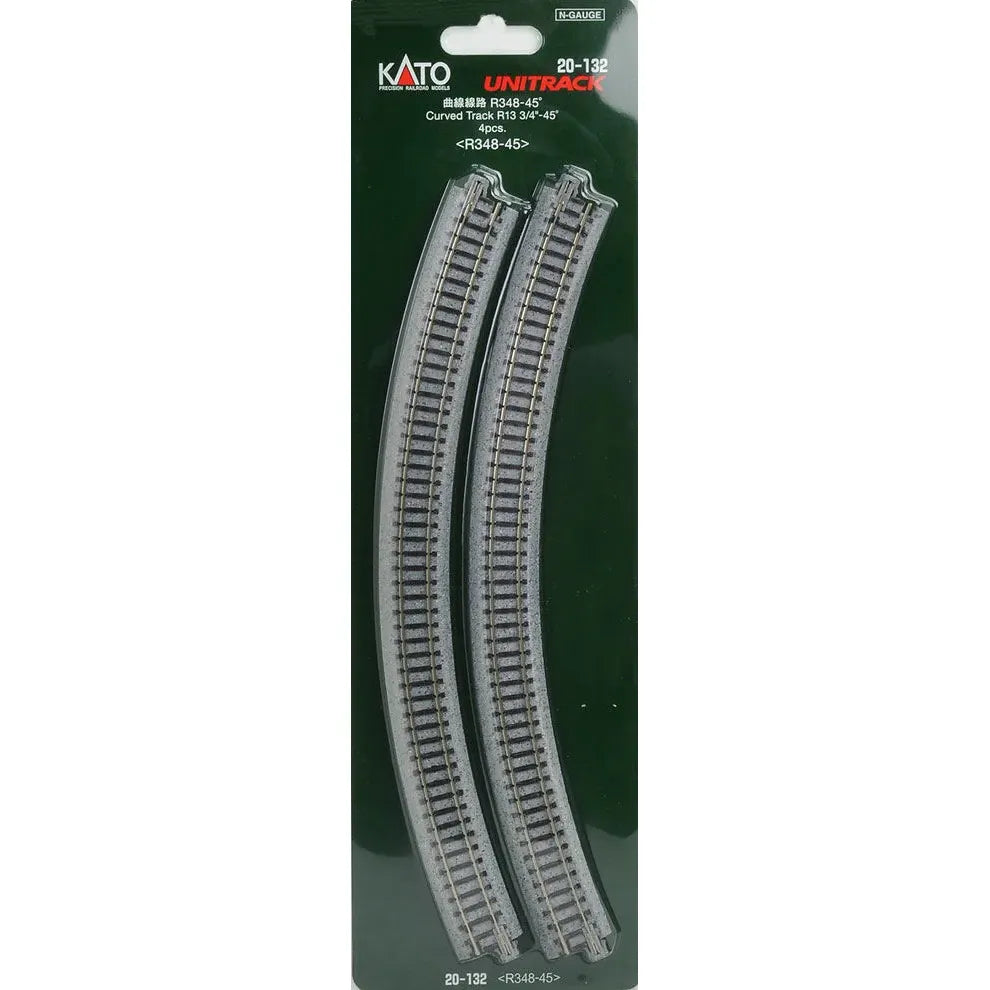 KATO N Unitrack Curved Track R348-45D (4 Pack)