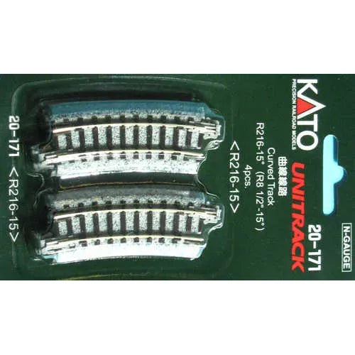 KATO N Unitrack Curved Track R216/15Deg (4 Pack)