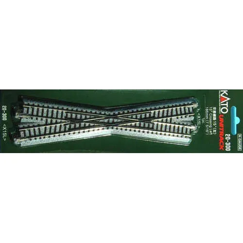 KATO N Unitrack Crossing Left Hand Turnout 186mm 15 Degrees