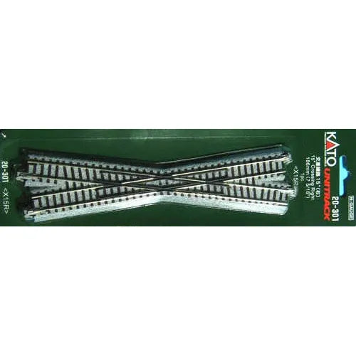 KATO N Unitrack Crossing Right Hand Turnout 186mm 15 Degrees